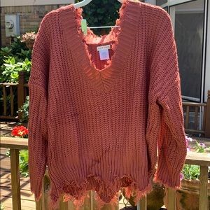 Main strip sweater